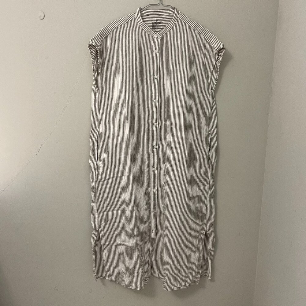 Muji Striped Shirt Dress